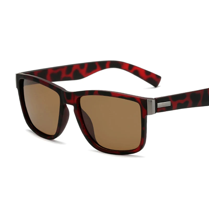 Fashion Polarized Sunglasses Man Woman Driving Coating Points Red Frame Eyewear Male Sun Glasses UV400 Sun Glasses