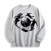 Surrealist Skate Globe Graphic Crewneck Sweatshirt, US Warehouse, 6 Colors