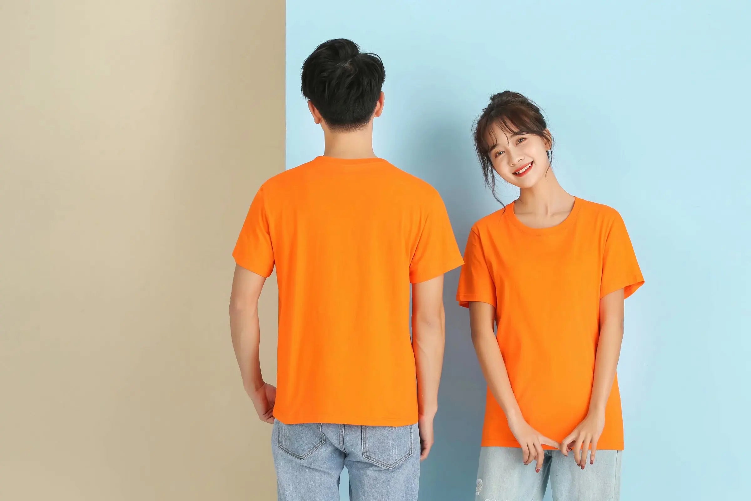 Design/Customize Logo Cotton T-shirt Men's and Women's Short Sleeved Shirt DIY Personalized Logo Team Advertising Top