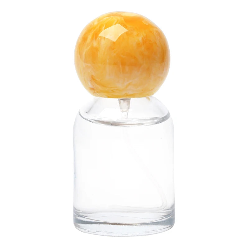 Hot Sale Cute 30ML Planets Style 5Color Stock Marble Texture Cap Glass Mini Perfume Bottle