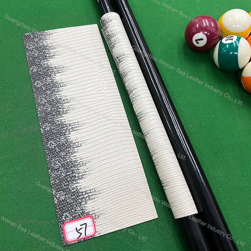 Genuine Cow Skin Pool Billiards Cue Grips Non-Slip Protective Sleeve Wrap with Different Print Pattern Genuine Leather Club Wrap