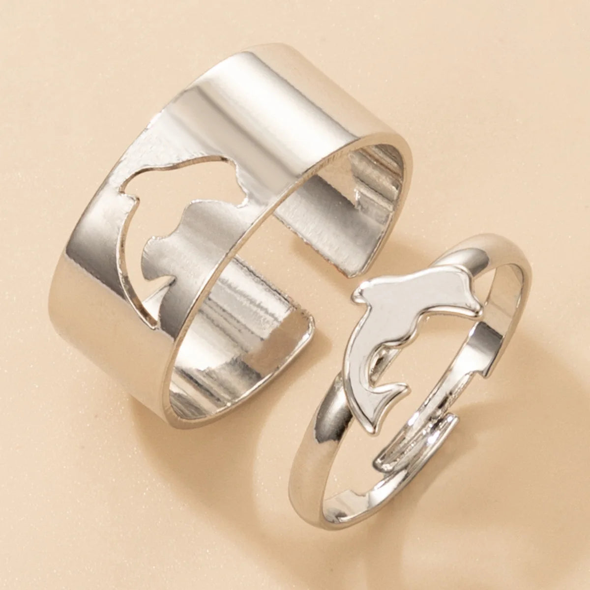 Trendy Gold Butterfly Rings for Women Men Lover Couple Rings Set Friendship Engagement Wedding Open Rings N2203181