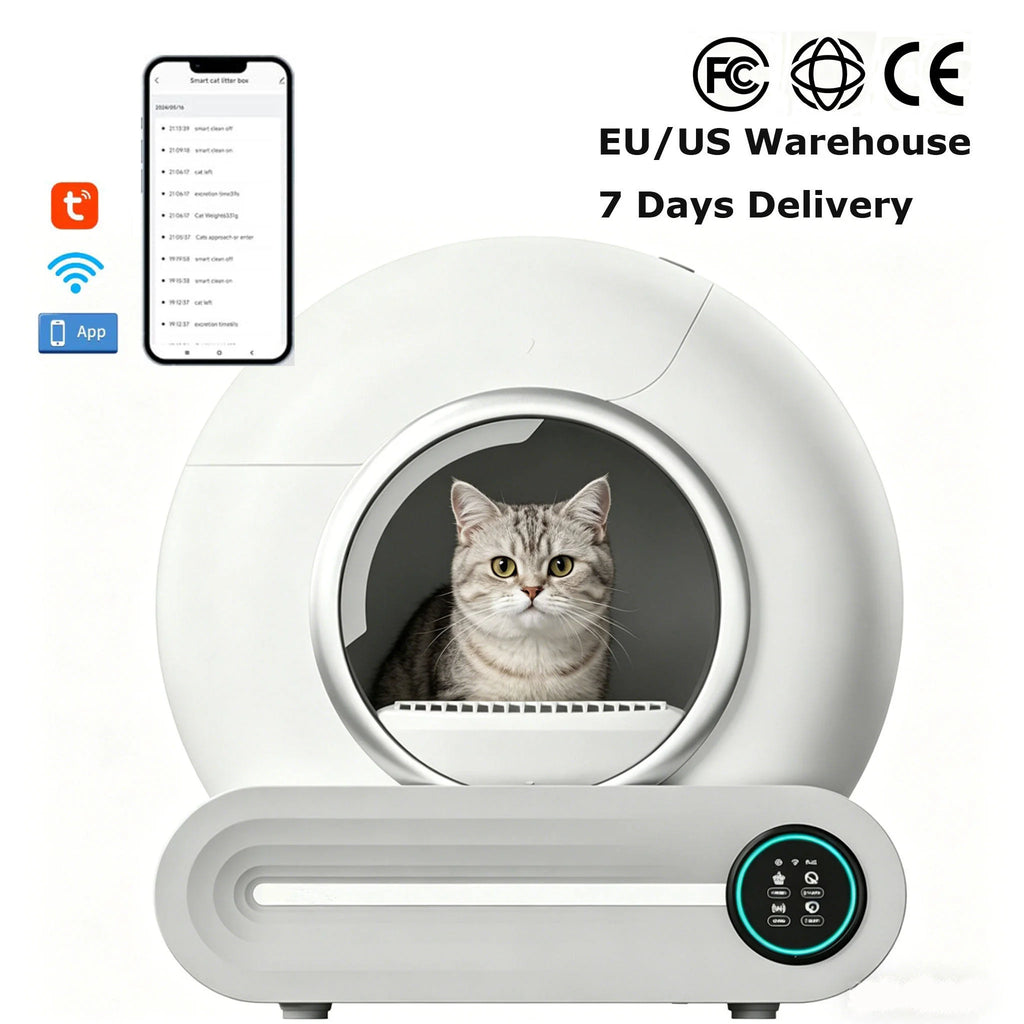 2026 Hot Sale EU Stock Direct Dispatch Smart Cat Toilet Electric Self-Cleaning