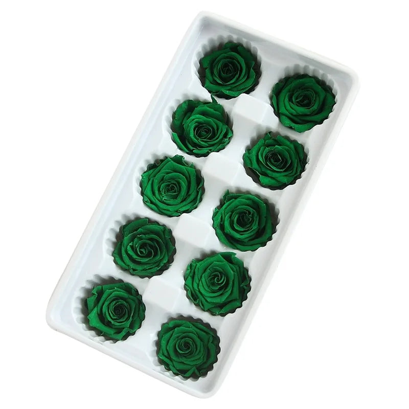 Factory Wholesale Preserved Rose Natural Flower Preserved Eternal Rose Heads Bud 4-5 cm in Bulk