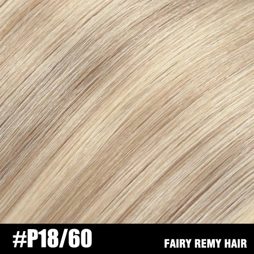 Fairy Remy Hair 20-22" Remy Keratin Flat Tip Human Hair Extensions Straight Capsules Natural Pre Bonded Hair 0.8g/Strand