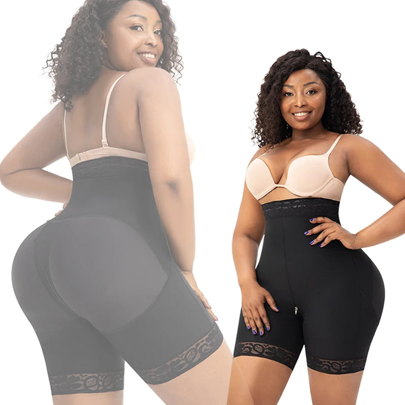 Custom Made Logo High Compression Tummy Control Shaper Shorts Waist Trainer Strapless Plus Size Shapewear for Women