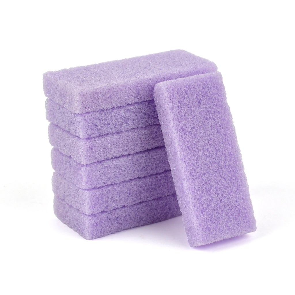 USA Free Shipping 1600Pcs/Carton Foot Care Pedicure Tools Foot File Small Light Purple Disposable Pumice Stone Mini Pumice Pad