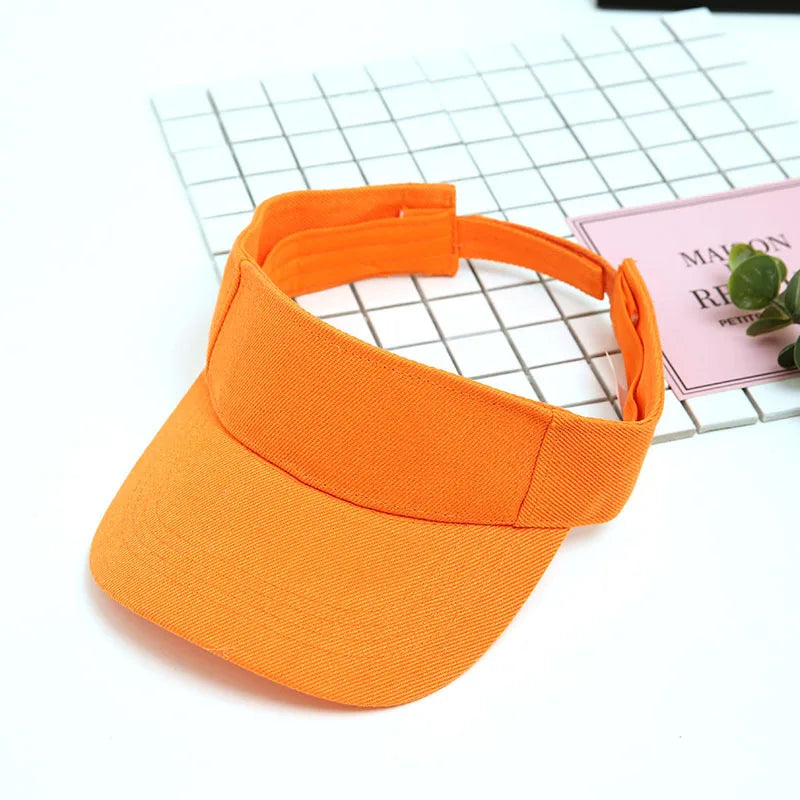 Tennis Visor Cap Solid Empty Top Cotton Men's Caps Visors for Women Baseball Hats Outdoor Sports Gorro Con Visera Dropshipping
