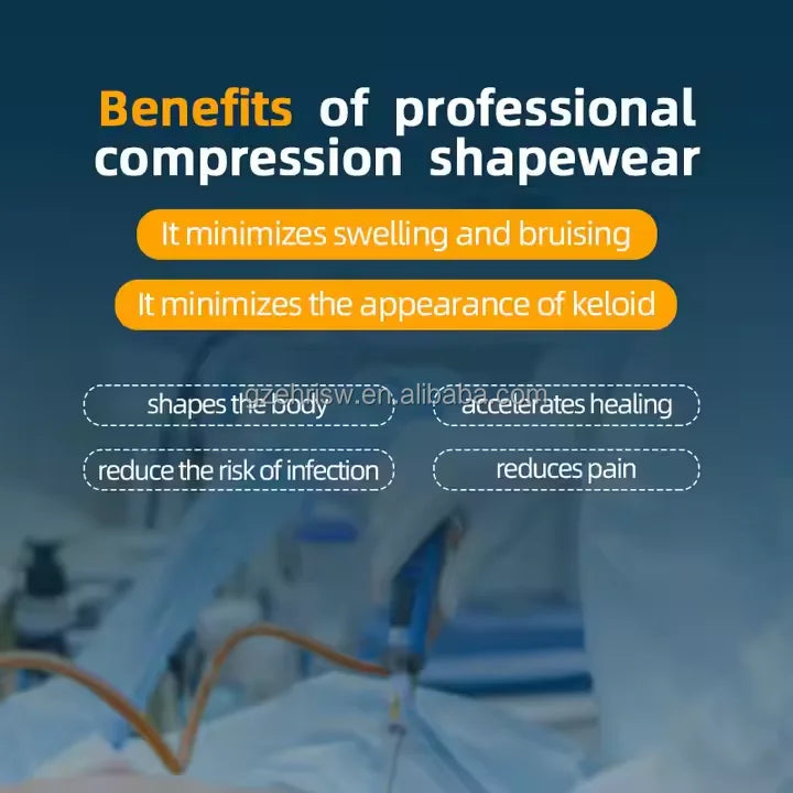 Verified Women Post Surgical Liposuction Compression Garment Shapers Colombianas Faja Bodysuit Pant Post Surgery Shapewear