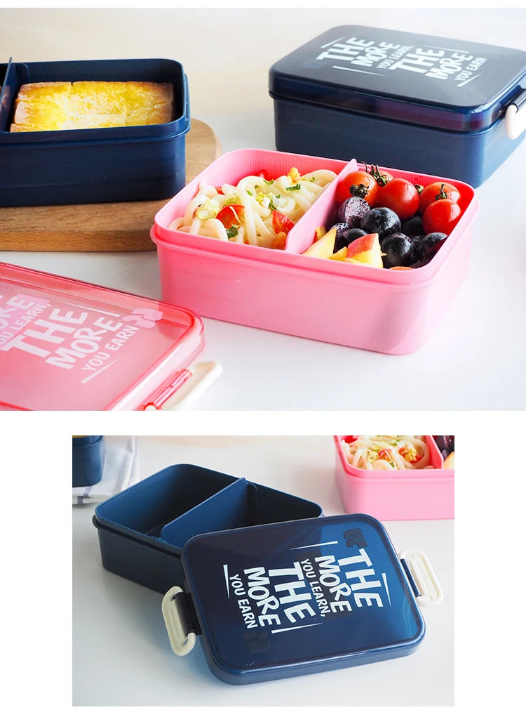 Single Layer Microwave Lunch Box Sealed Separated Bento Boxes Food Storage Container for Adults,Student,Kids Lunches BPA Free