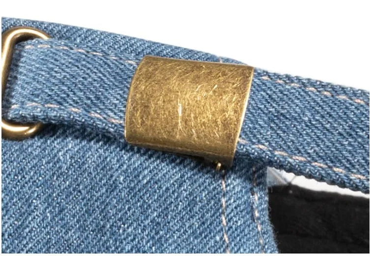Denim Fabric Baseball Cap Fashion Long Brim Sun Hat