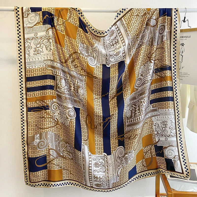 Wholesale High Quality Hot Women Square Scarf Shawls Designer Large Printed Muslim Scarves With 24 Available Patterns