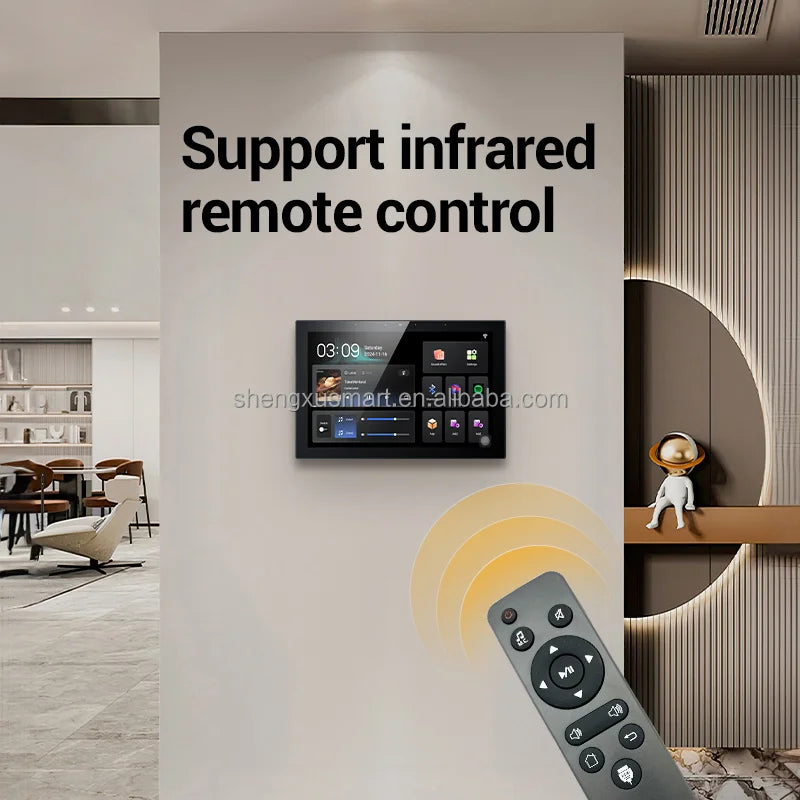 10-Inch BT Smart Home Audio System Wall Amplifier Panel  Music Controller WIFI Wall Home Theater Systems