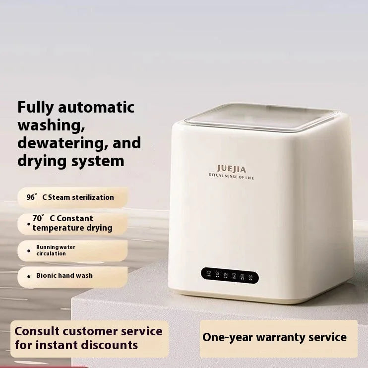 Home Mini Automatic Underwear Washing Machine Electric Small Elution One for Household Use for Socks Artifacts