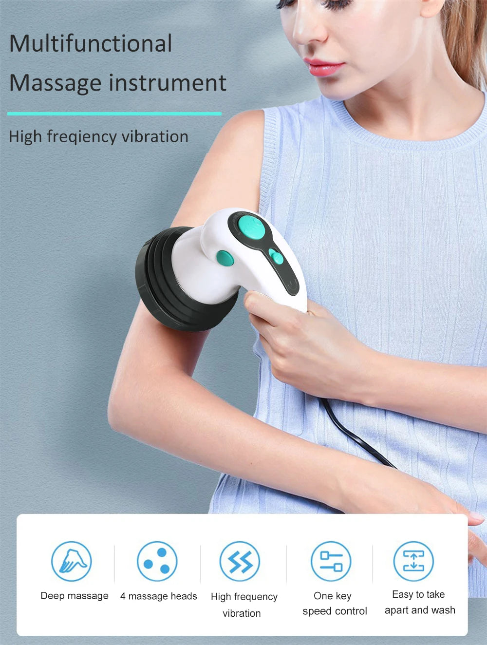 Massager electric whole body slimming massager roller handheld infrared massage arm, leg, buttocks, abdomen fat remover