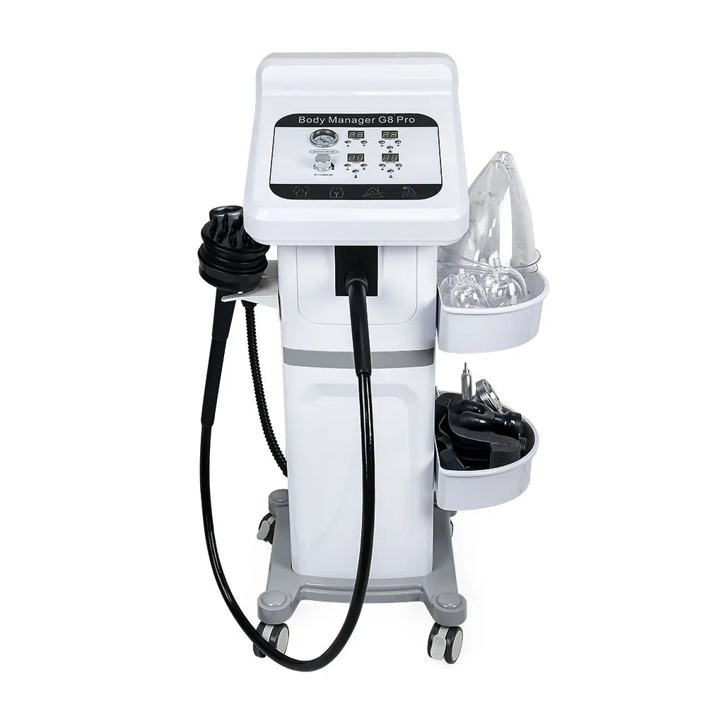 Vertical 4 In1 Vacuum Heating 8 Vibration Heads G8 Massager Cellulite Removal G8 Body Slimming Machine with 33 Cups