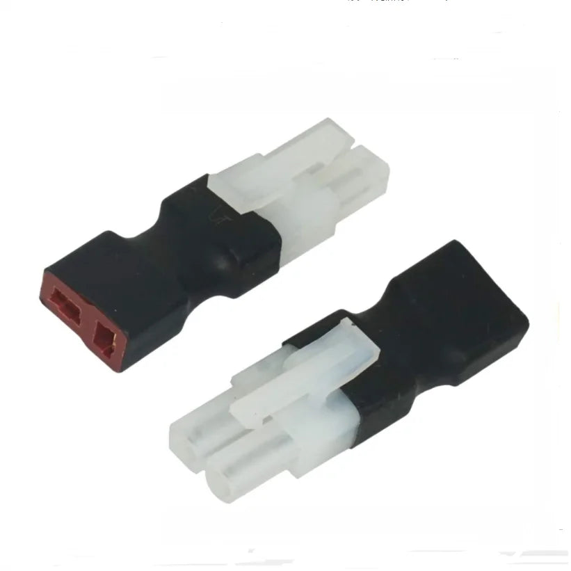 2 Pcs Deans T Plug Style to Tamiya MPX Mini Tamiya Female Male Adapter Wireless Connector Plug for RC FPV Drone Car Lipo Battery