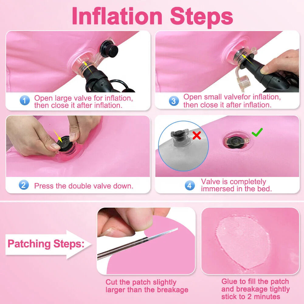 Wholesale BBL Bed After Surgery for Butt Inflatable Bed Post Op BBL Mattress With Hole Air Mattress With Pump Inflatable Bed