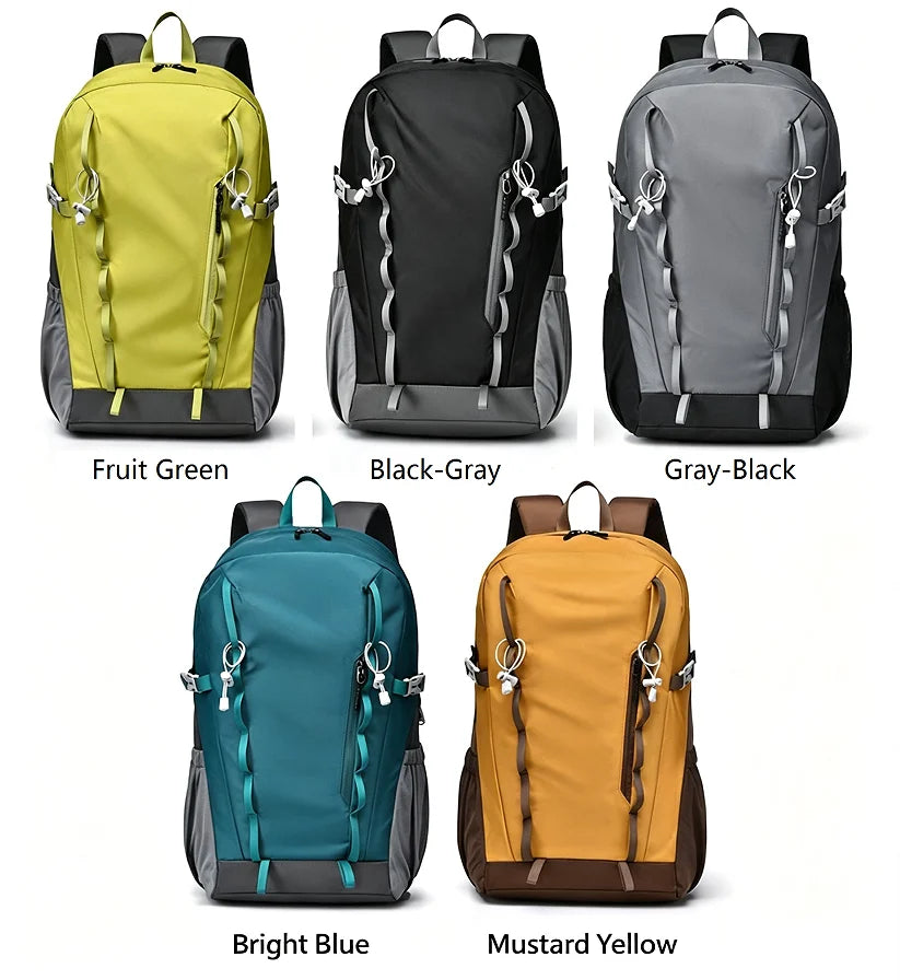 Wear Resistant Sports Hiking Backpack Trekking Rucksack with Hidden Rain Cover for Outdoor Picnic Mountaineering Road Trip