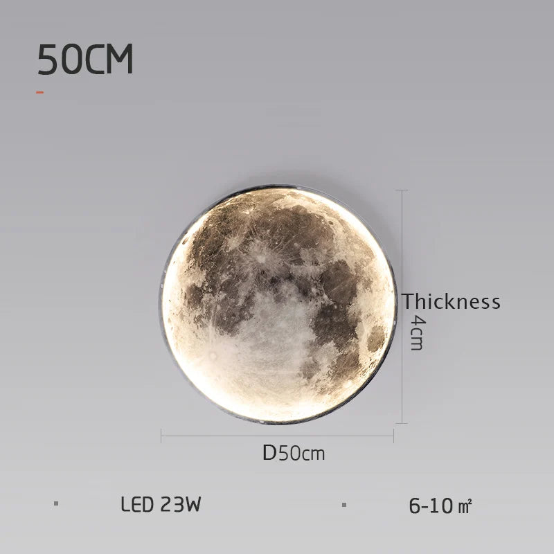 Modern LED Wall Lamp Moon Indoor Lighting For Bedroom Living Hall Room HOME Decoration Fixture Lights decorate Lusters Lamps