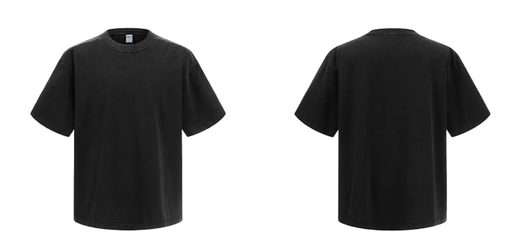 Hot Summer Round Neck Loose Style T-shirt Causal Men's T Shirt 100%  Cotton 273gsm Washed Design Printed Oversized