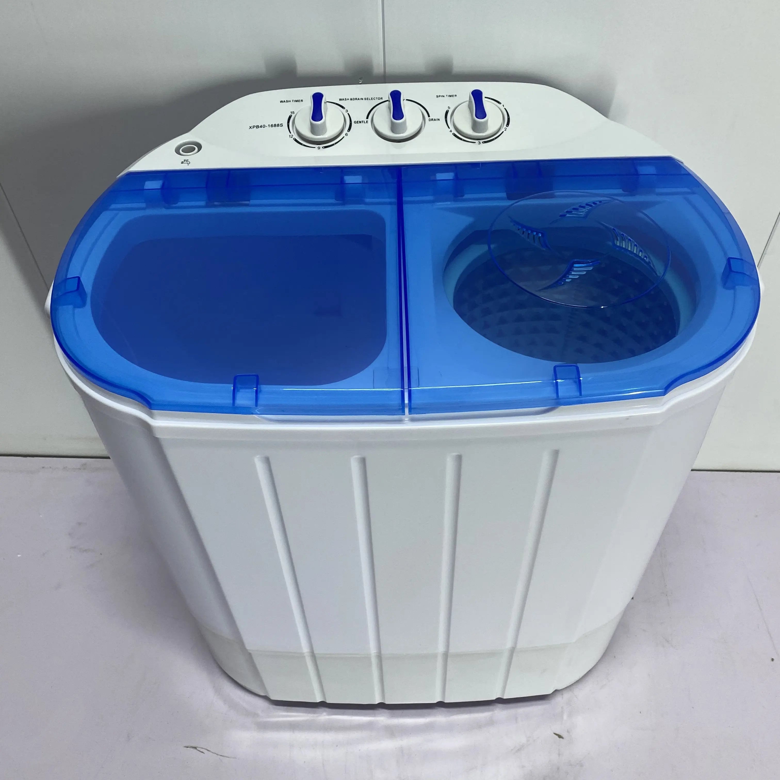 4kg Semi-automatic Twin-cylinder Plastic Washing Machine With Dryer Household Mini Babies and Children Washing Machine