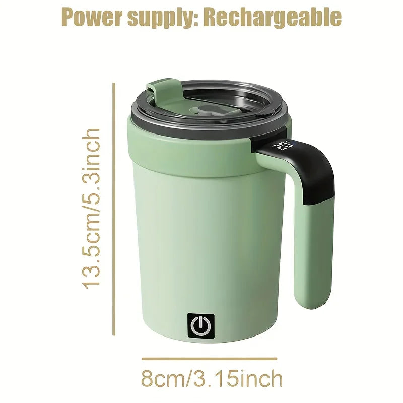 Brand New Automatic Stirring Cup with Temperature Display, Removable Base, DIY Combinable Automatic Stirring Cup with Lid