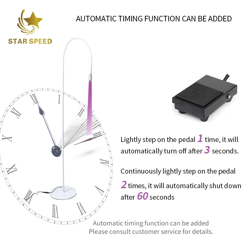 Star Speed 5w White/Black Custom Private Label Lash Extension Gel Polish Led Lash Uv Glue Lamp