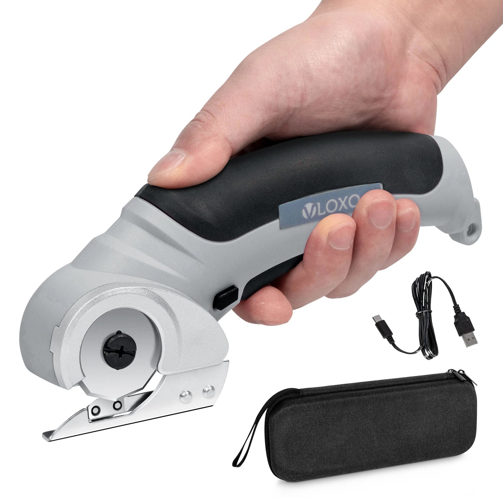 Electric Rotary Scissors Fast Charging 4.2V 2000mAh Industrial Professional Wireless Textile Leather Cutter Bulk Wholesale Made
