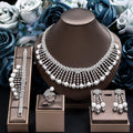 Hotsale  Bridal Jewelry Sets New Fashion Dubai  White Pearl Necklace Sets for Women Wedding Party Accessories
