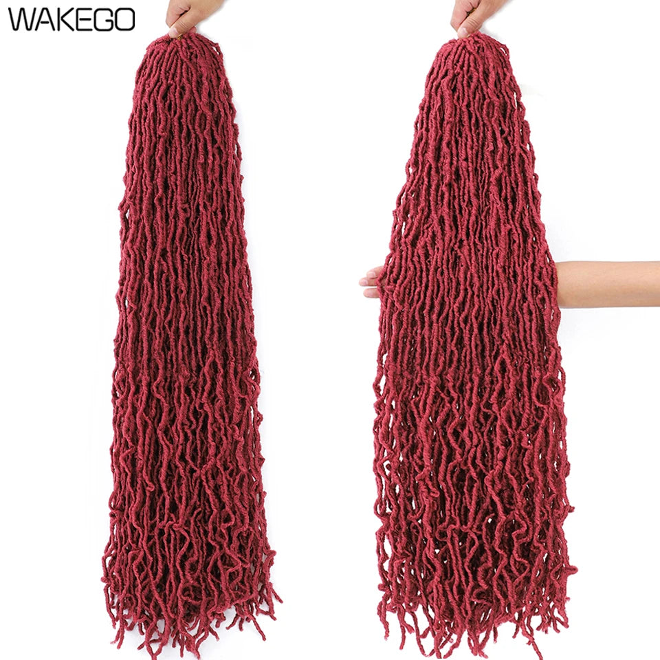 Top Faux Dreadlocks Extension 36 pulgadas Super Long New Faux Locks Crochet Braid Bouclé Pre Extended New Soft Locs Crochet Hair