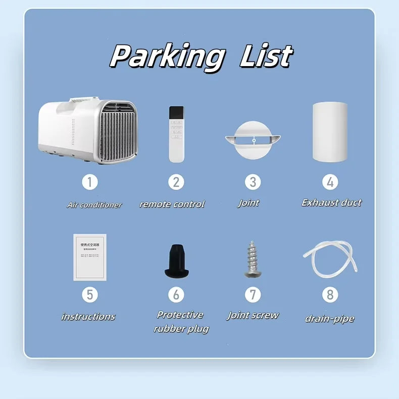 Portable Air Conditioning Camping Outdoor Home110-220V Mini air Conditioner Small Portable Air Conditioning for Camping