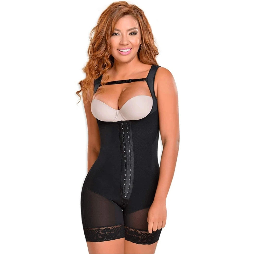 OEM Fajase Colombianas Compression OEM Full Body Lace Bodysuit Stretching Underwear Slimming Girdle for Women Shapewear Corset