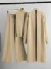 Vintage Fashion Ladies 3-Piece Set Long Cardigan Knitted Pant Ladies Sweater Suit-Casual Spring Autumn Styles