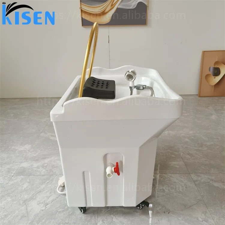 KISEN's Newest Modern Design Portable Comfortable Shampoo Basin for Spa or Gym Use