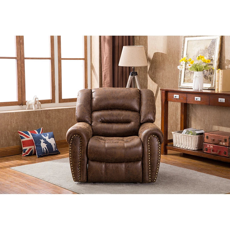 Winforce Classic Single Living Room Sofa Home Theater Recliner With USB Port Leather Electric Recliner Sofa