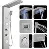 Modern OEM ODM DIY Customized Wall Mounted Bathroom Shower Faucet Mixer Tap Stainless Steel SPA Back Jet Massage Shower Panel