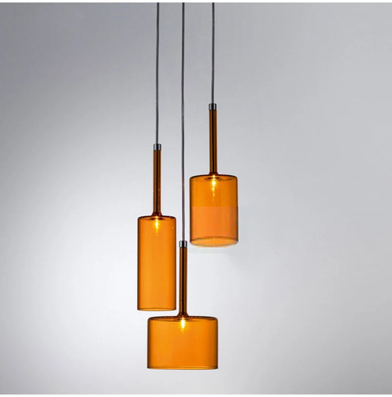 Modern Glass Pendant Lights - Minimalist Hanging Lamps for Dining Room, Bar, Bedroom & Bathroom Ceiling Lighting