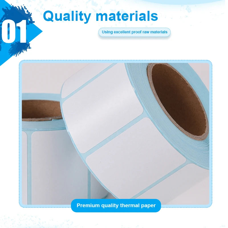 Waterproof Thermal Sticker Self-adhesive Label Barcode Paper Width 80 MM 90 MM Supermarket Price Blank Printing Paper