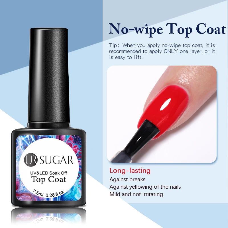 UR SUGAR 7ML Valentine’s Day Gel Nail Polish 107 Colors Classic Black Red Glitter Semi Permanent Autumn Soak Off UV Gel Varnish