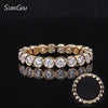 Lab Grown Diamonds Bezel Setting Wedding Band DEF VS HPHT CVD 2.5MM Round Cut Diamonds Rings 10k Solid Gold Bezel Eternity Band