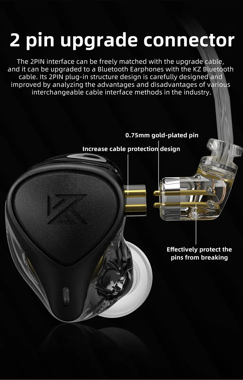 KZ ZEX Pro Electrostatic +Dynamic+Balanced In-Ear Earphone Noice Cancelling Sport Game HIFI Headset  ZS10 ZSN PRO EDX EDC ZSX