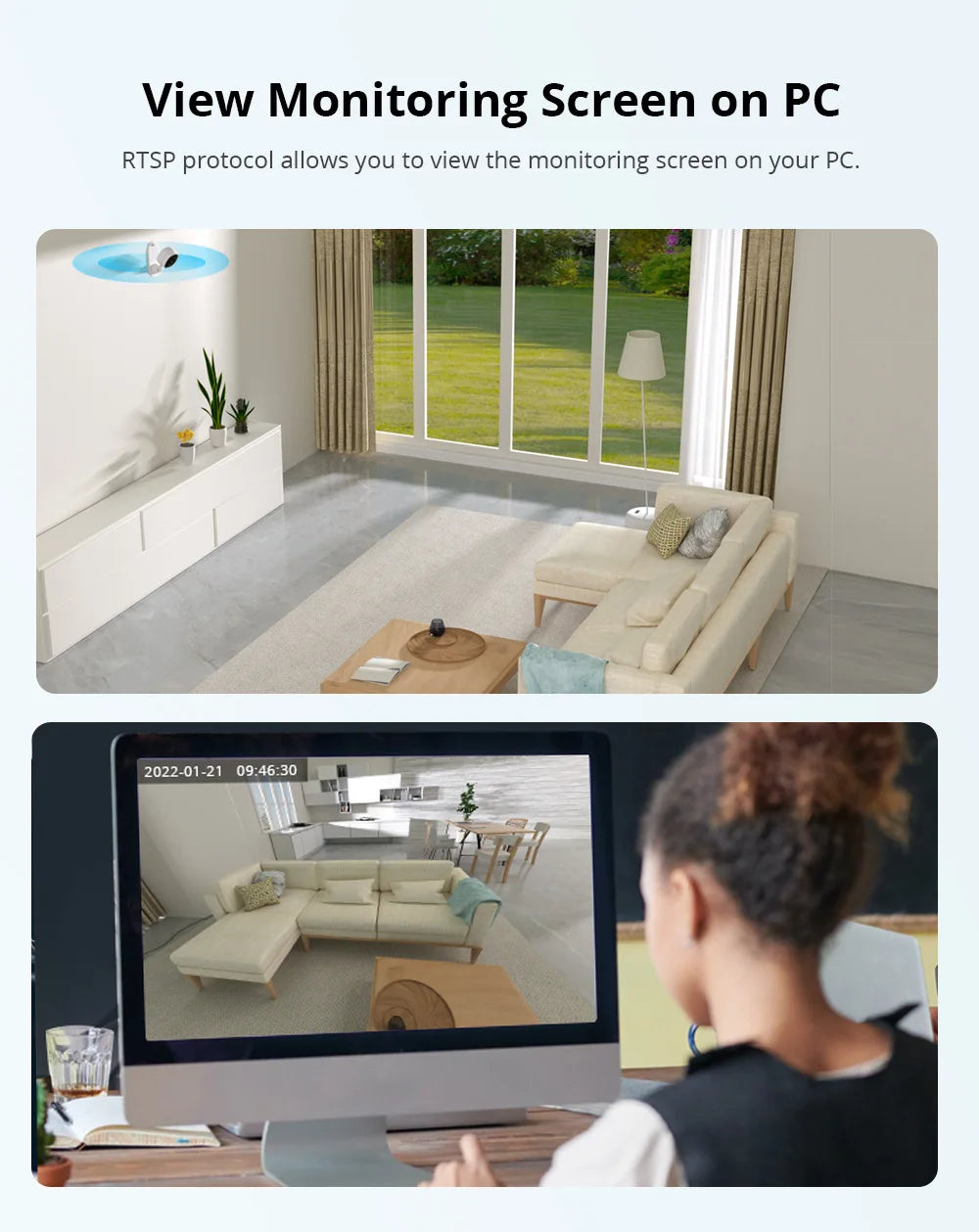 For Sonoff Cam Slim Smart Home Security Camera Wifi-enabled OLED Display Android-based Battery-powered Yiweilian Card Machine