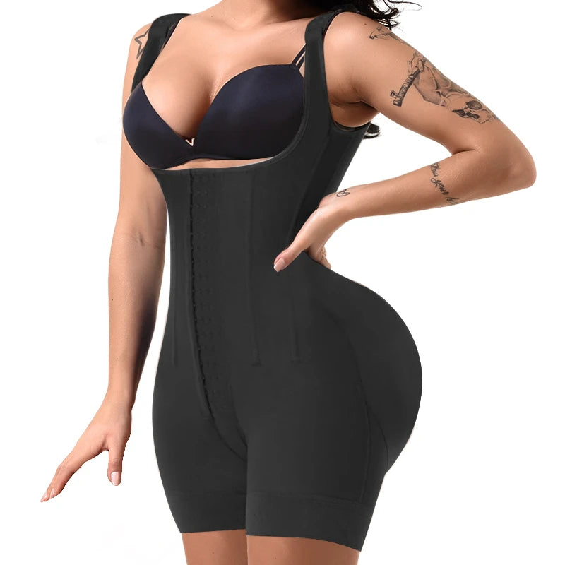 XSshape Custom Medium Control Bodysuit Colombian Fajas Girdle Corrective Shapewear Breathable Full Body Butt Lifter BBL Shaper