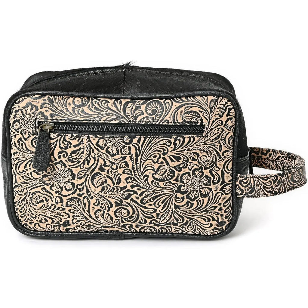 Men's Waterproof Travel Dopp Kit Shaving Toiletry Bag Black Water Resistant Grooming Organizer