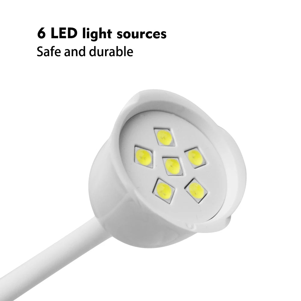 UV LED Nail Lamp Portable Mini Lotus Hands Free Light Rotatable Nail Dryer Quick Dry Nail Gel Polish Curing Lamp