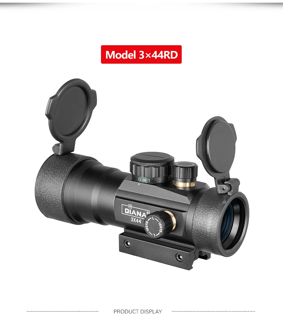 DIANA 3X44 Green Red Dot Sight Scope 2X40 Red Dot 3X42 Tactical Optics Riflescope Fit 11/20mm Rail 1X40 Rifle Sight for Hunting