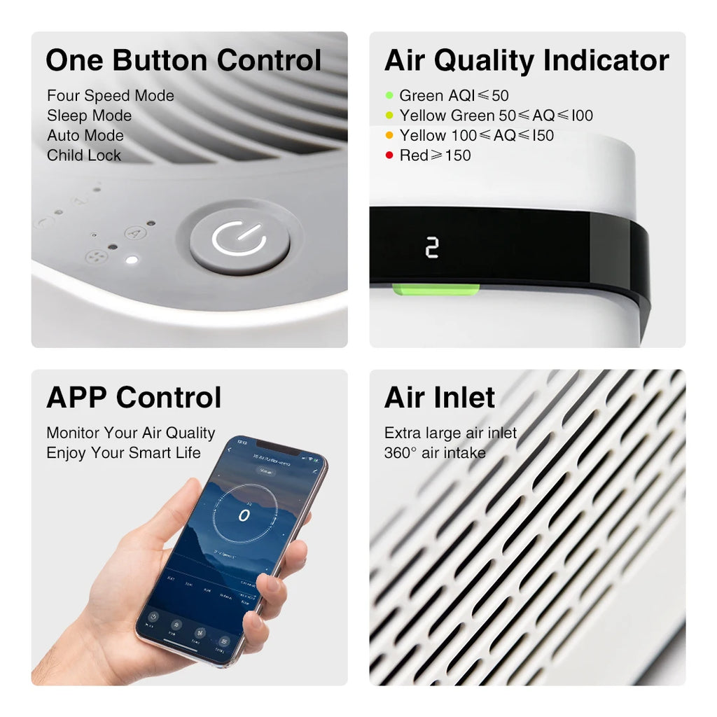 Household School Office Home Room Remove Formaldehyde Odors Best Air Purifier