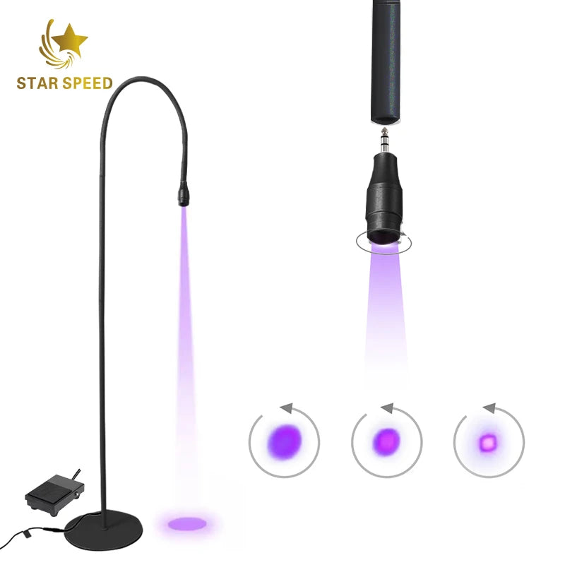 Star Speed 5w White/Black Custom Private Label Lash Extension Gel Polish Led Lash Uv Glue Lamp