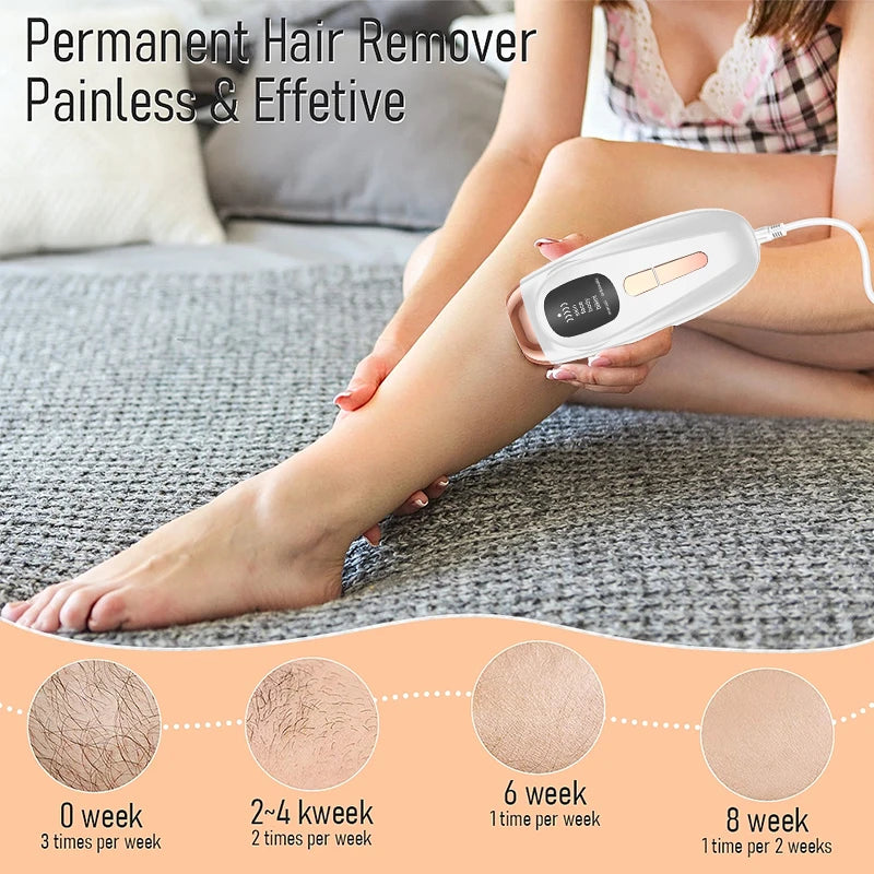 PAKISS Premium Household IPL Hair Removal Epilator ABS Material Safe & Effective 3-Day Fast Shipping From US Warehouse